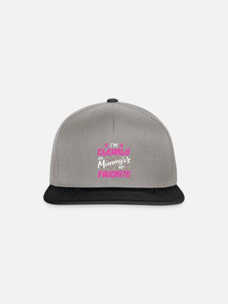 Ich bin Mamas Favorit - Snapback Cap - Graphit/Schwarz