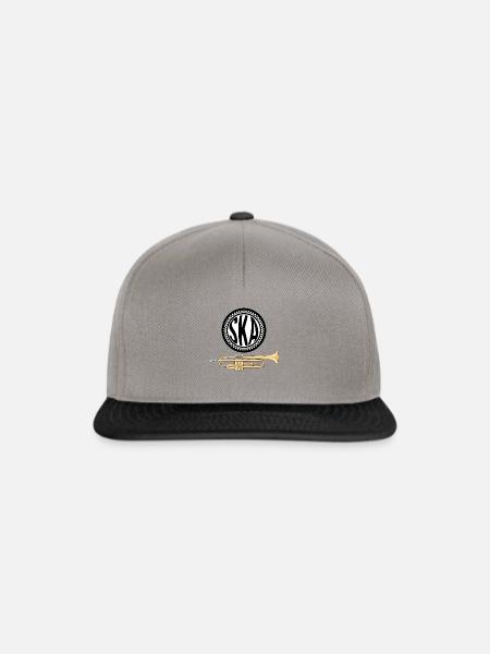 Ska / Trompete //Illustration - Snapback Cap - Graphit/Schwarz