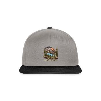 Randonnée Randonnée dans la nature - Casquette snapback - gris graphite/noir - Devant