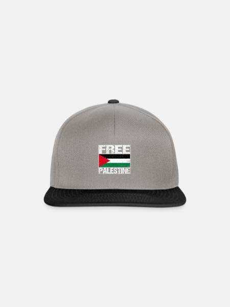 Free Palestine Flagge - Snapback Cap - Graphit/Schwarz