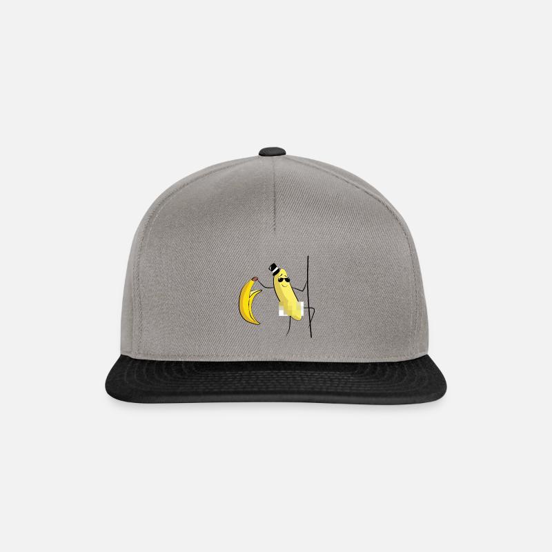 banane banane strip strip cadeau de danse pole - Casquette snapback - gris graphite/noir