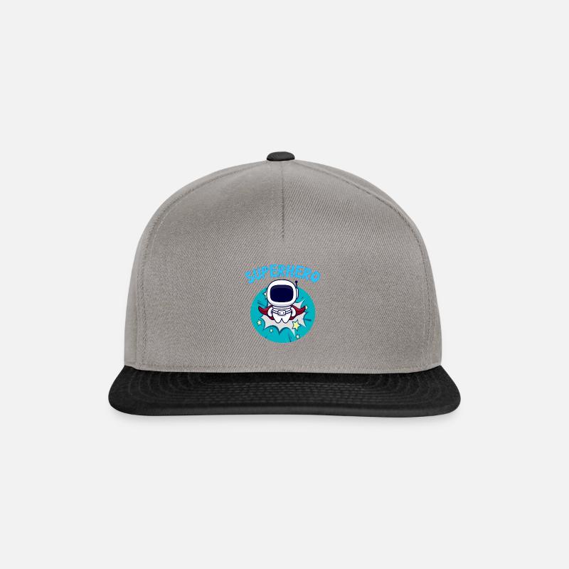 Kindergeburtstag Astronaut Superhero Superheld - Snapback Cap - Graphit/Schwarz