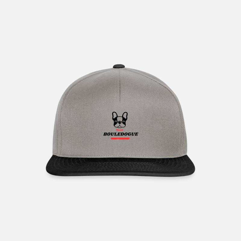 La Team Bouledogue - Casquette snapback - gris graphite/noir