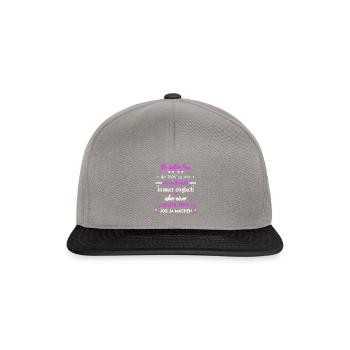 Tollste Frau der Welt - Snapback Cap - Graphit/Schwarz - Vorne
