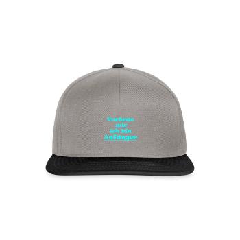 Vertrau mir ich bin Anfänger - Snapback Cap - Graphit/Schwarz - Vorne