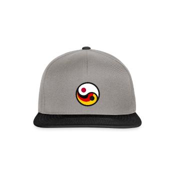 Yin & Yang - Germany & Japan - Snapback Cap - graphite/black - Front