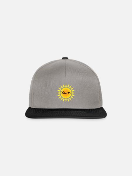 Sonne sun - Snapback Cap - Graphit/Schwarz