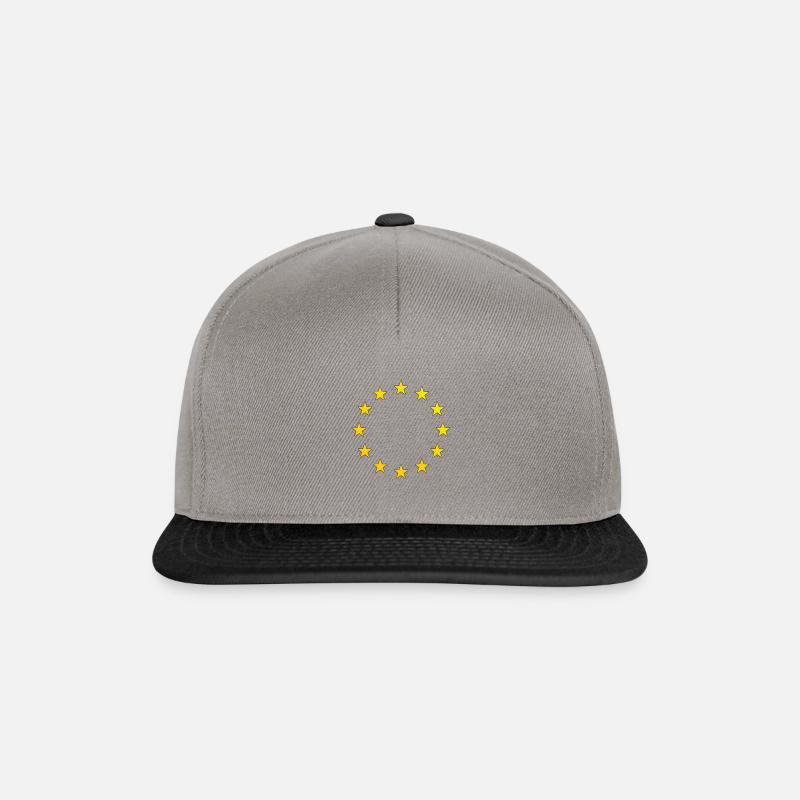 Drapeau européen - Casquette snapback - gris graphite/noir