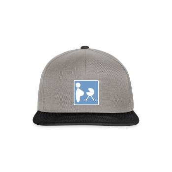 L'HOMME À LA GRILLE VS. PARKING FEMME - Casquette snapback - gris graphite/noir - Devant