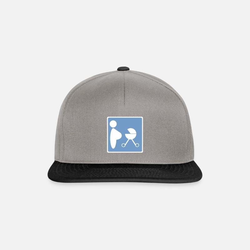 MANN AM GRILL VS. FRAUENPARKPLATZ - Snapback Cap - Graphit/Schwarz