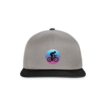 Cycliste sur route Vélo de route pour femmes Cyclisme sur route - Casquette snapback - gris graphite/noir - Devant