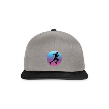 Cross Country Running Damen Laufen Running - Snapback Cap - Graphit/Schwarz - Vorne