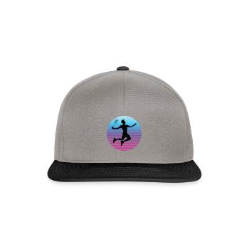 Men's Women's Badminton Squash Badminton Badmintons - Snapback Cap - graphite/black - Front