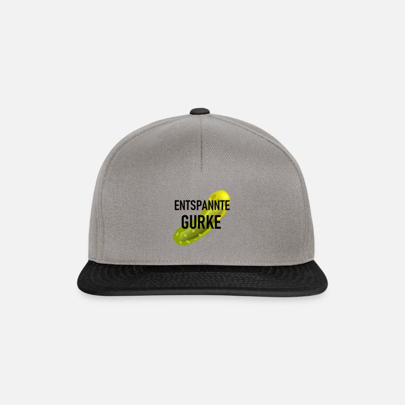 ENTSPANNTE GURKE? - Snapback Cap - Graphit/Schwarz