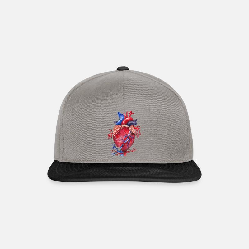 Heart anatomy - Snapback Cap - graphite/black