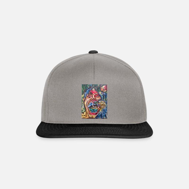 Auf der Insel - Snapback Cap - Graphit/Schwarz