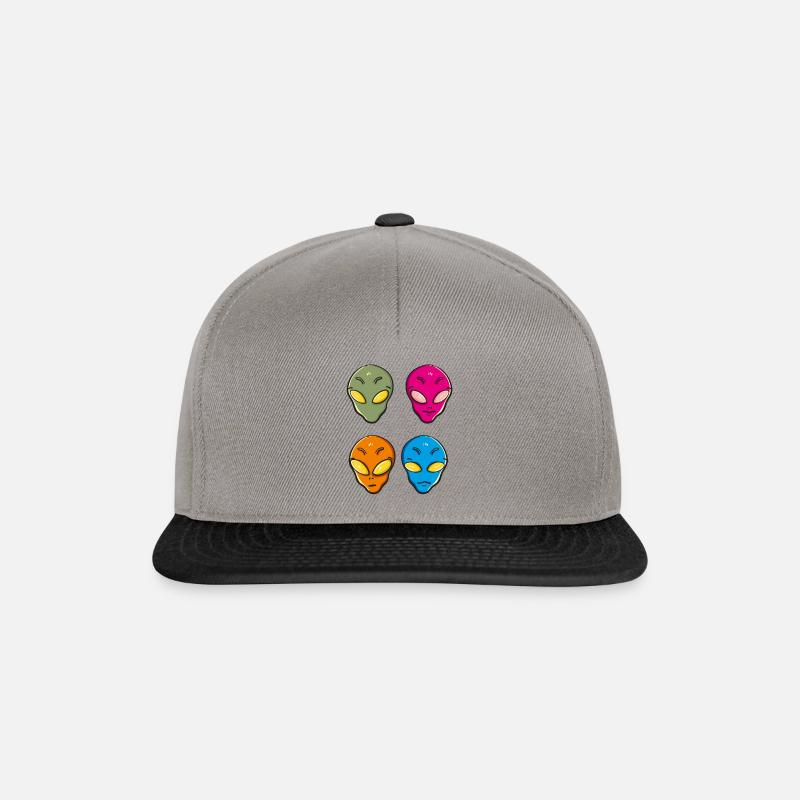 ufo - Snapback Cap - graphite/black