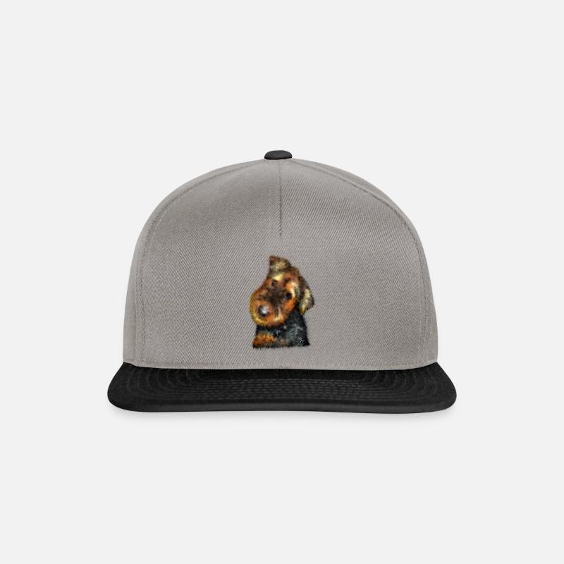 Welsh Terrier - Snapback Cap - graphite/black