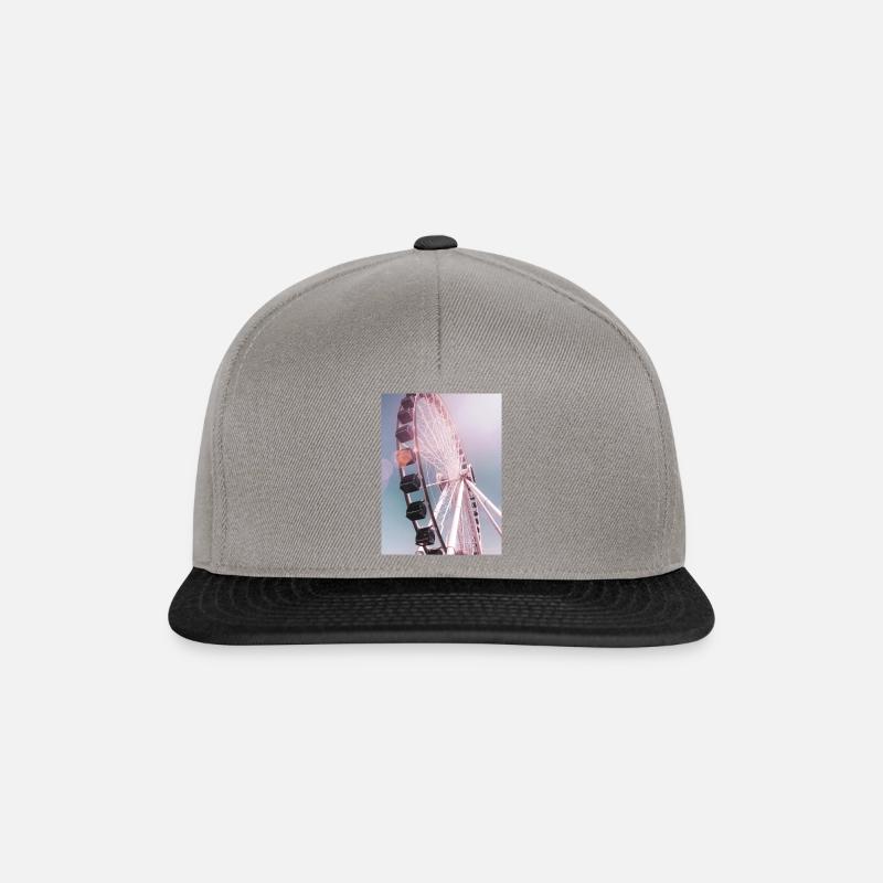 Riesenrad in Chicago Summer - Snapback Cap - Graphit/Schwarz