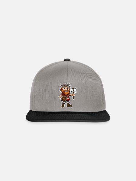 Wikinger - Snapback Cap - Graphit/Schwarz