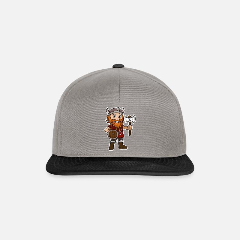 Wikinger - Snapback Cap - Graphit/Schwarz