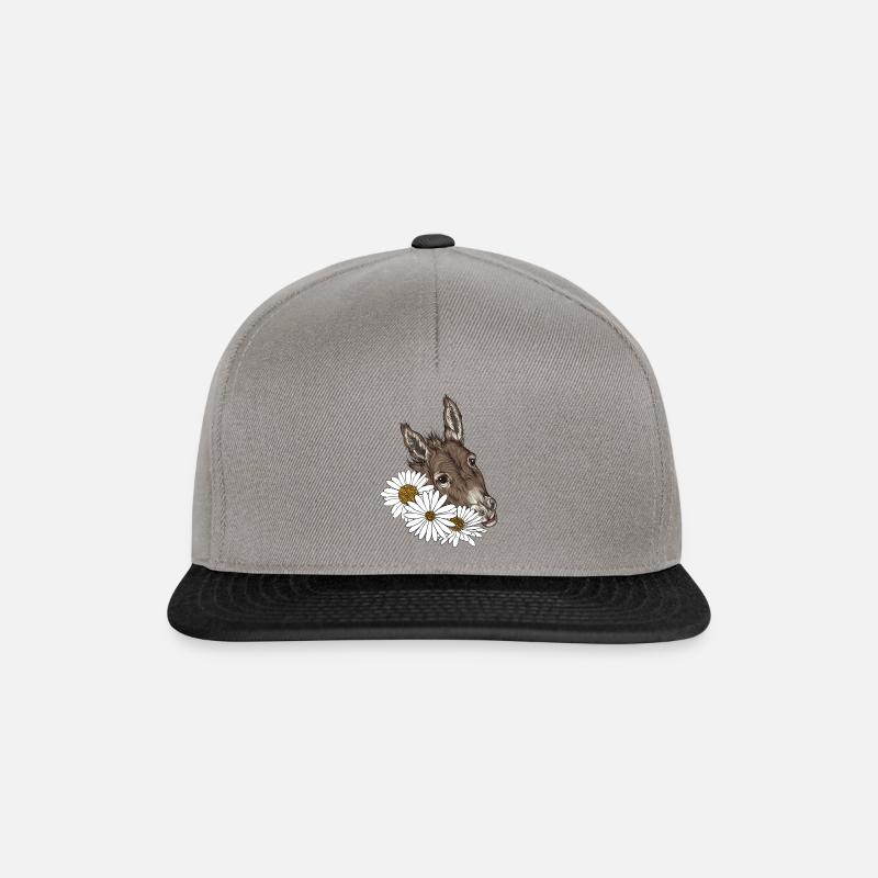 DONKEY HEAD - Snapback Cap - graphite/black