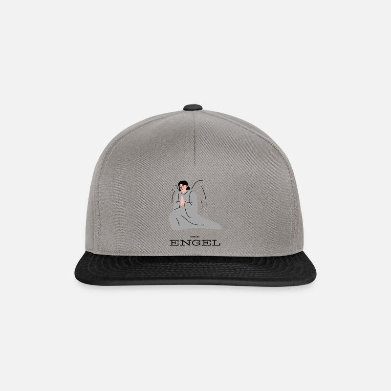 Engel T-Shirt - Snapback Cap - Graphit/Schwarz