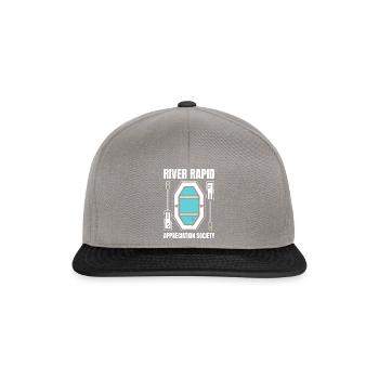 Rafting White Water Canoe Kayak - Snapback Cap - graphite/black - Front