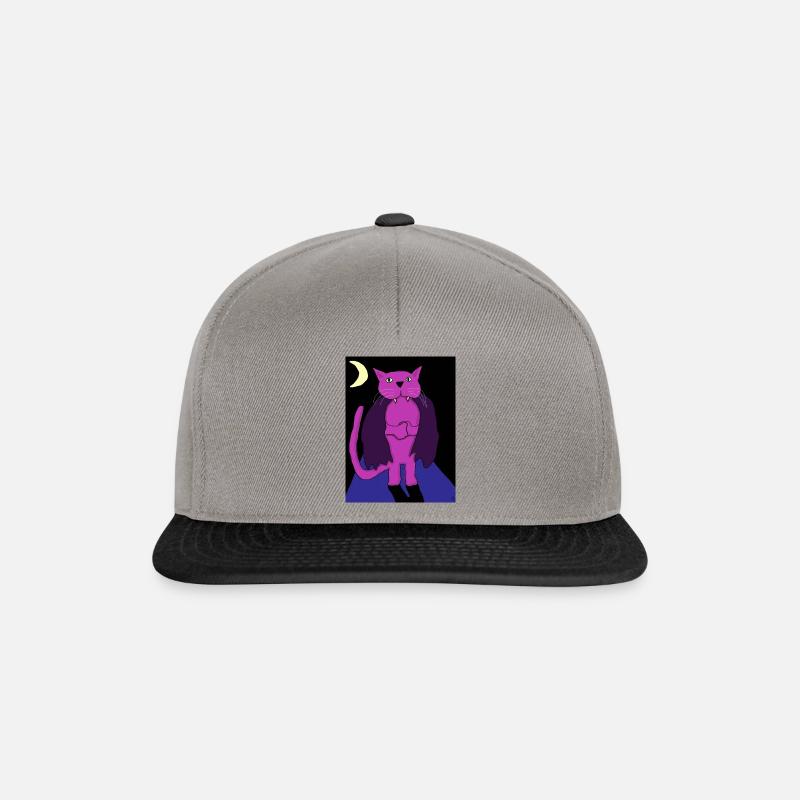 Purple Cat Vampire costume - Snapback Cap - graphite/black