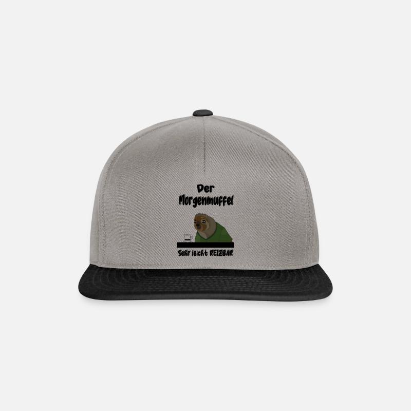 Der Morgenmuffel - Snapback Cap - Graphit/Schwarz