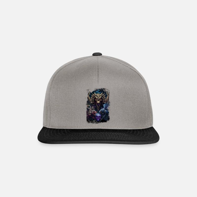 Drachen - Snapback Cap - Graphit/Schwarz