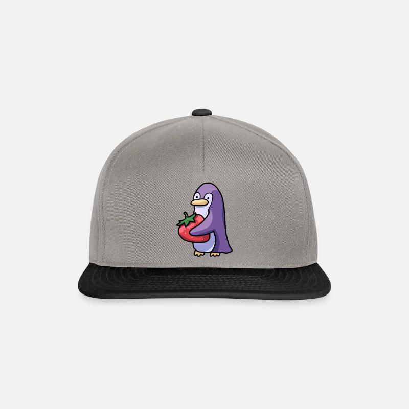 penguin - Snapback Cap - Graphit/Schwarz