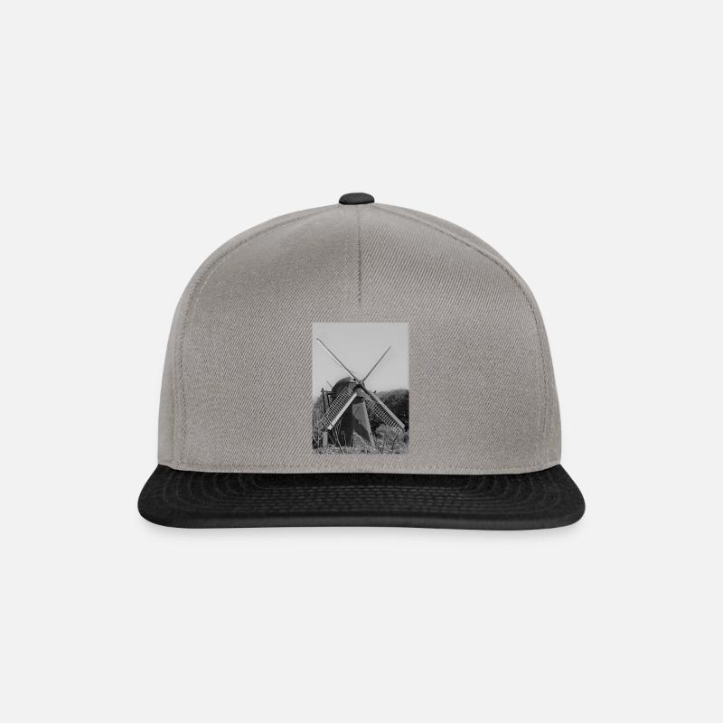 windmühle - Snapback Cap - Graphit/Schwarz