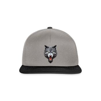 wolf - Snapback Cap - graphite/black - Front