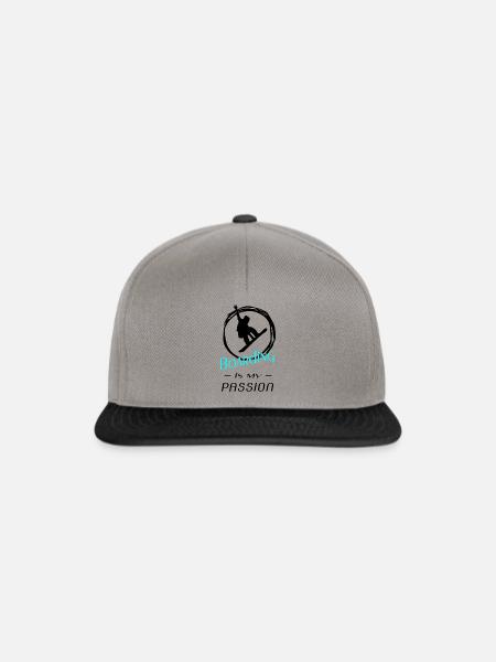 Boarding Snowboarding - Snapback Cap - Graphit/Schwarz