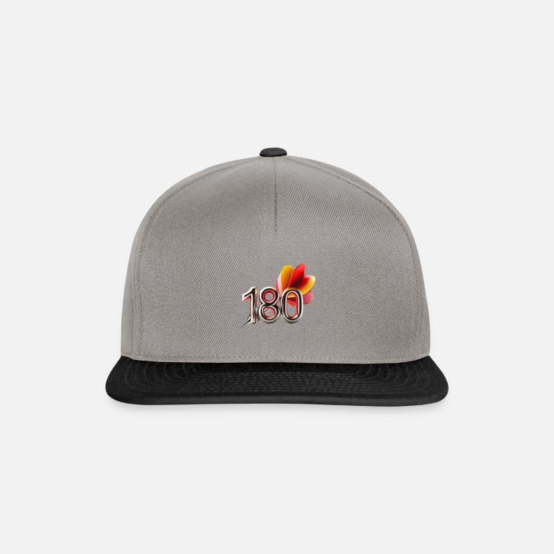 Dart 180 - Snapback Cap - Graphit/Schwarz