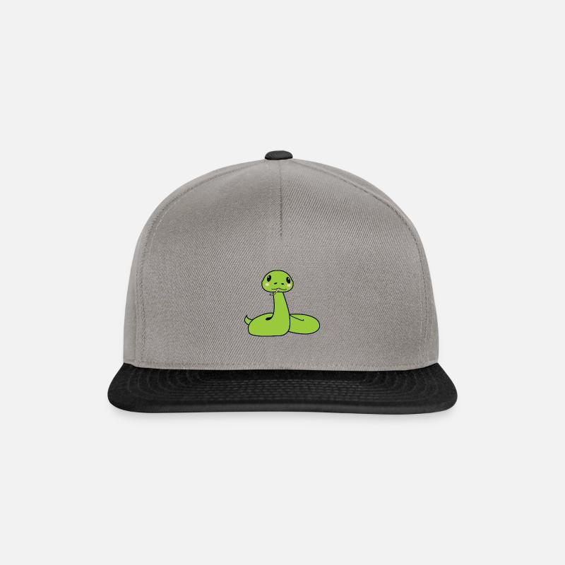 Leki the snake - Snapback Cap - graphite/black