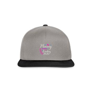 Mommy Loading Annonce de grossesse 2026 - Casquette snapback - gris graphite/noir - Devant