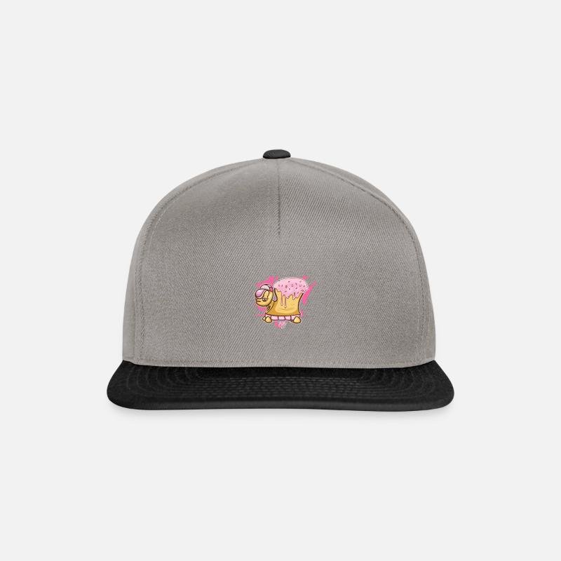 Donut Turtle Doughnut - Snapback Cap - Graphit/Schwarz