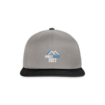 Bauherr Hausbau Eigenheim Richtfest 2022 - Snapback Cap - Graphit/Schwarz - Vorne