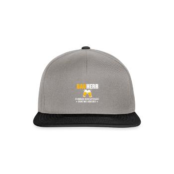 Bauherr Bier Hausbau Eigenheim Richtfest 2022 - Snapback Cap - Graphit/Schwarz - Vorne