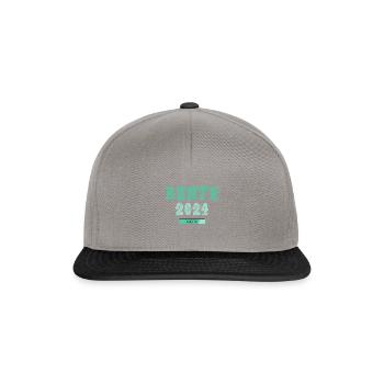 Rentner 2024 Ruhestand 2024 Der Countdown läuft - Snapback Cap - Graphit/Schwarz - Vorne
