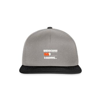 Bierschiss loading - Snapback Cap - Graphit/Schwarz - Vorne