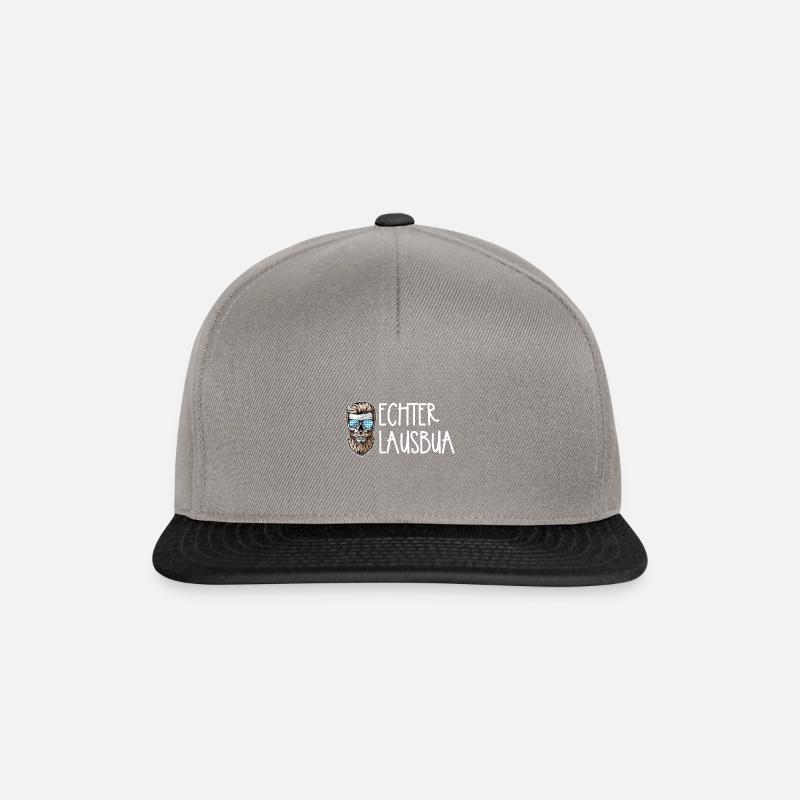 Lausbua Lausbub Lederhosen Trachten - Snapback Cap - Graphit/Schwarz