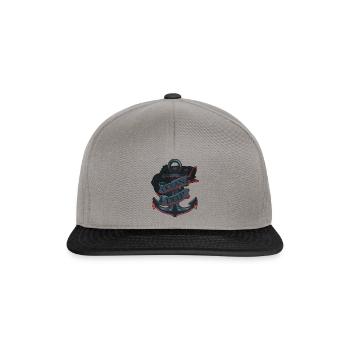 Ocean Deep Anchor - Snapback Cap - graphite/black - Front