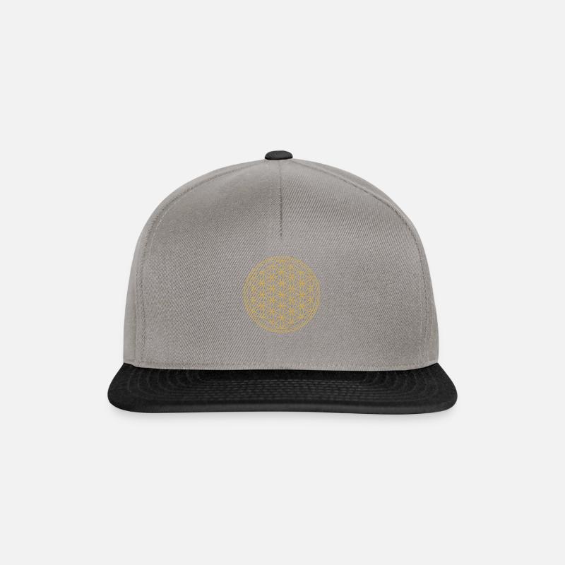 Fleur de vie - Casquette snapback - gris graphite/noir