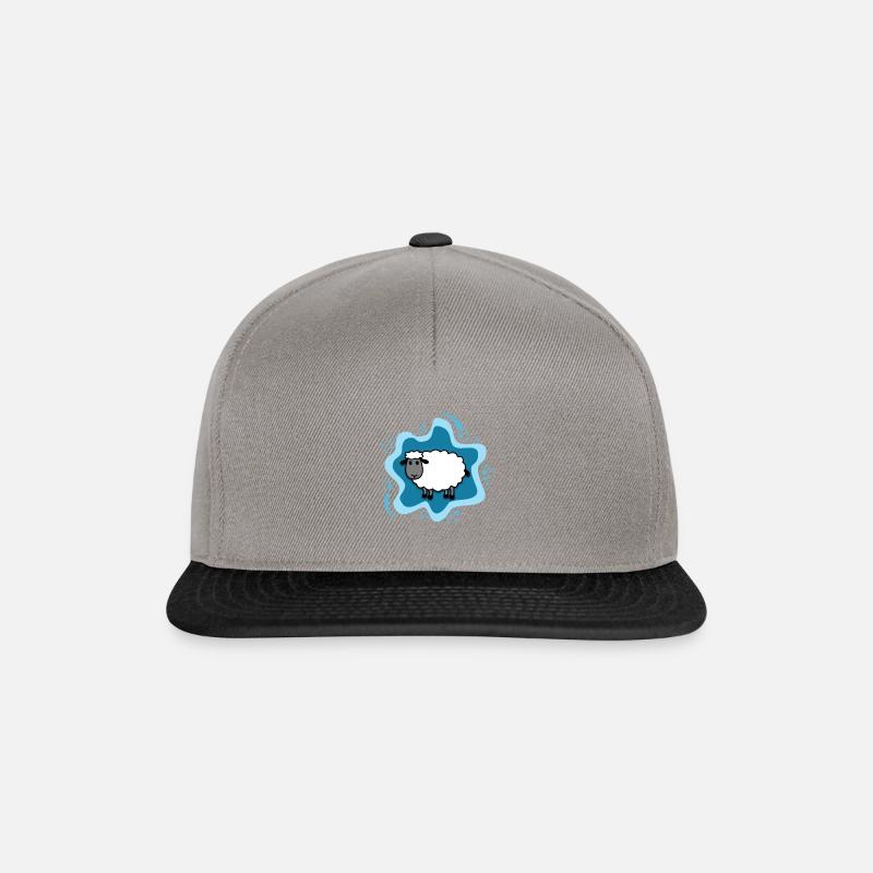 mouton - Casquette snapback - gris graphite/noir
