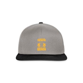 Therapie Bienen Imker - Snapback Cap - Graphit/Schwarz - Vorne