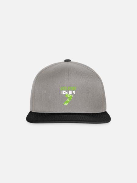Fussballspieler Kindergeburtstag 7 Jahre - Snapback Cap - Graphit/Schwarz