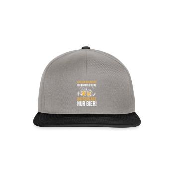 Bauherr Bier Hausbau Eigenheim Richtfest 2022 - Snapback Cap - Graphit/Schwarz - Vorne